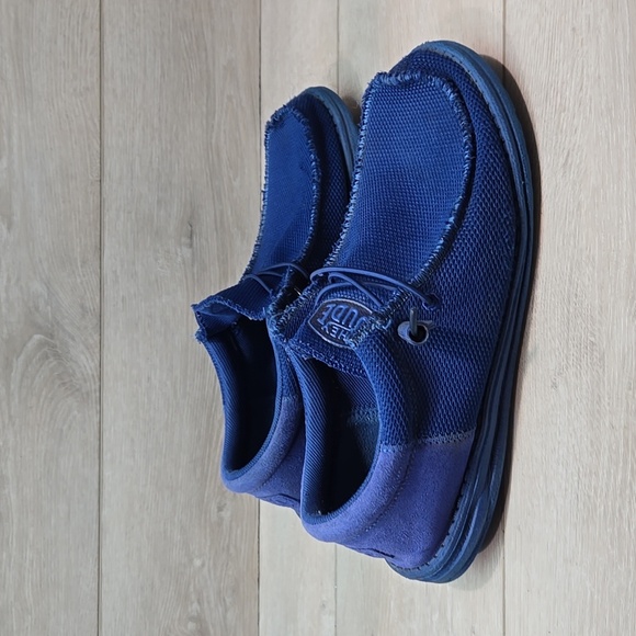 Hey Dude UnisexWally Funk Mono True Blue Casual Shoes Flats Sz L11 M9 - Picture 2 of 12